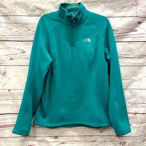 The North Face Fleece Quarter Zip Long Sleeve Pullover Size Small
